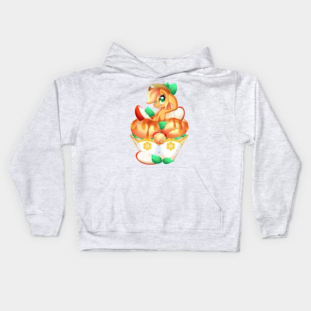 PonyCake AppleJack Kids Hoodie by BambooDog